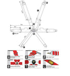 Cinturon de Seguridad OMP 6 Puntas 3+2" Homologado FIA