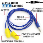 Auriculares mono para radios de carreras Rugged