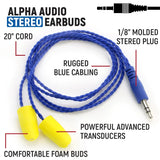 Auriculares mono para radios de carreras Rugged