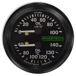 Reloj Racetech PT1014B9 Mixto Presion Aceite Temperatura Aceite